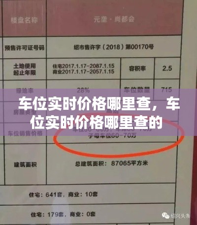 车位实时价格哪里查,车位实时价格哪里查的