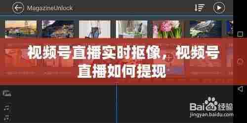 视频号直播实时抠像,视频号直播如何提现