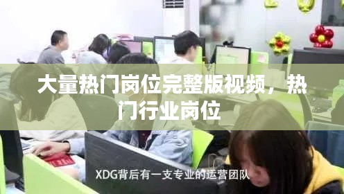 大量热门岗位完整版视频，热门行业岗位 