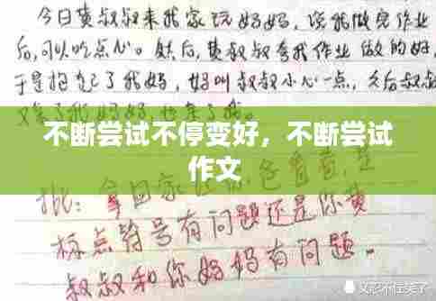 不断尝试不停变好,不断尝试作文