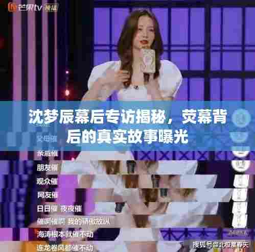 沈梦辰幕后专访揭秘,荧幕背后的真实故事曝光