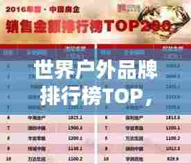 世界户外品牌排行榜TOP，探寻户外领域的佼佼者！