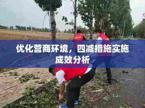 优化营商环境,四减措施实施成效分析