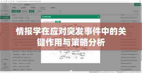 情报学在应对突发事件中的关键作用与策略分析