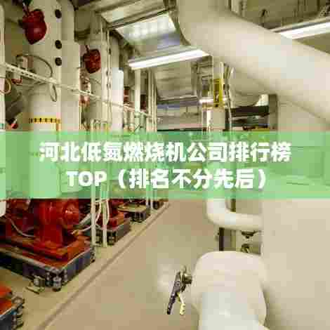 河北低氮燃烧机公司排行榜TOP(排名不分先后)