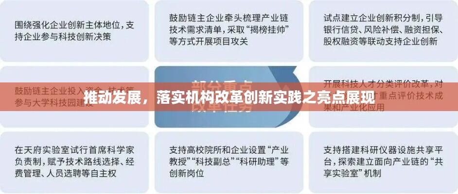 推动发展,落实机构改革创新实践之亮点展现