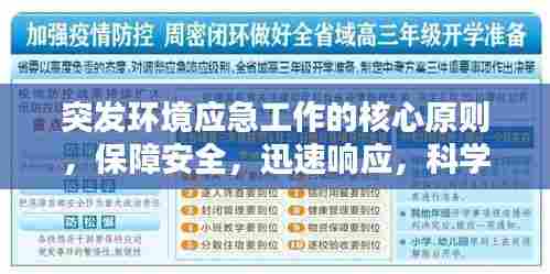 突发环境应急工作的核心原则，保障安全，迅速响应，科学处置