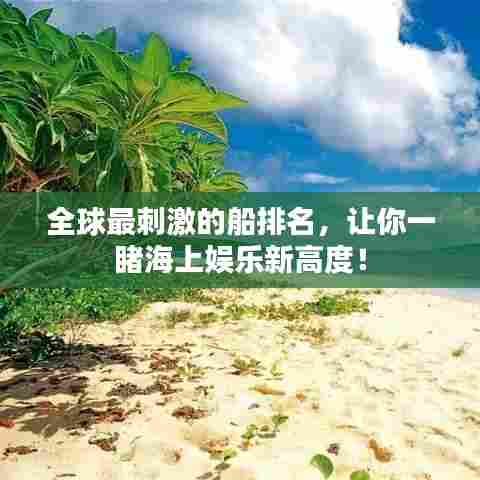 全球最刺激的船排名,让你一睹海上娱乐新高度!