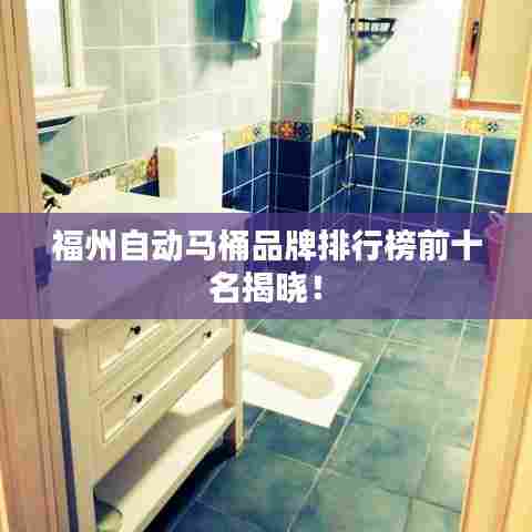 福州自动马桶品牌排行榜前十名揭晓!