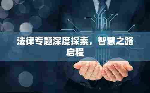 法律专题深度探索,智慧之路启程