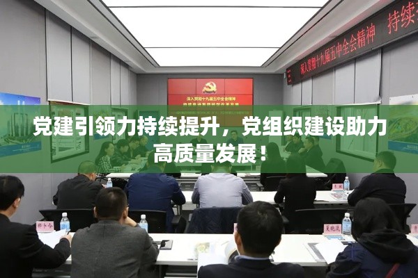 党建引领力持续提升,党组织建设助力高质量发展!