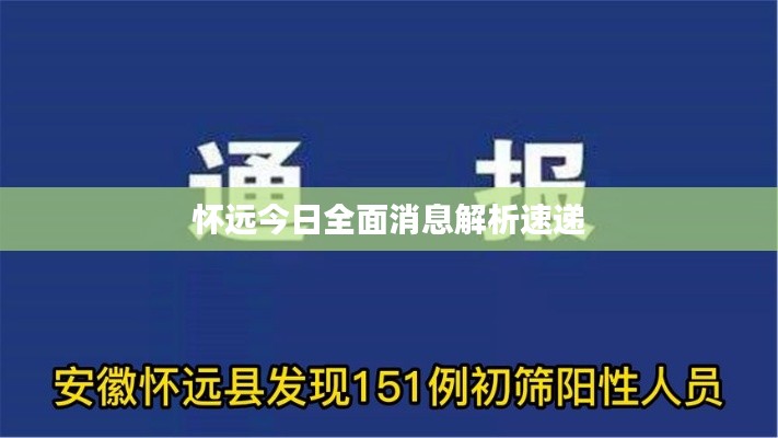 怀远今日全面消息解析速递